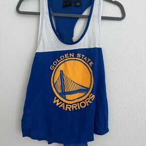 Golden State Warriors Blue and White Tank Top
